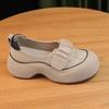 Women Platform Shallow Loafers Shoes Designer Mid Heels Casual Shoes Autumn Running 2024 New Sport Shoes Walking Lady Chaussures