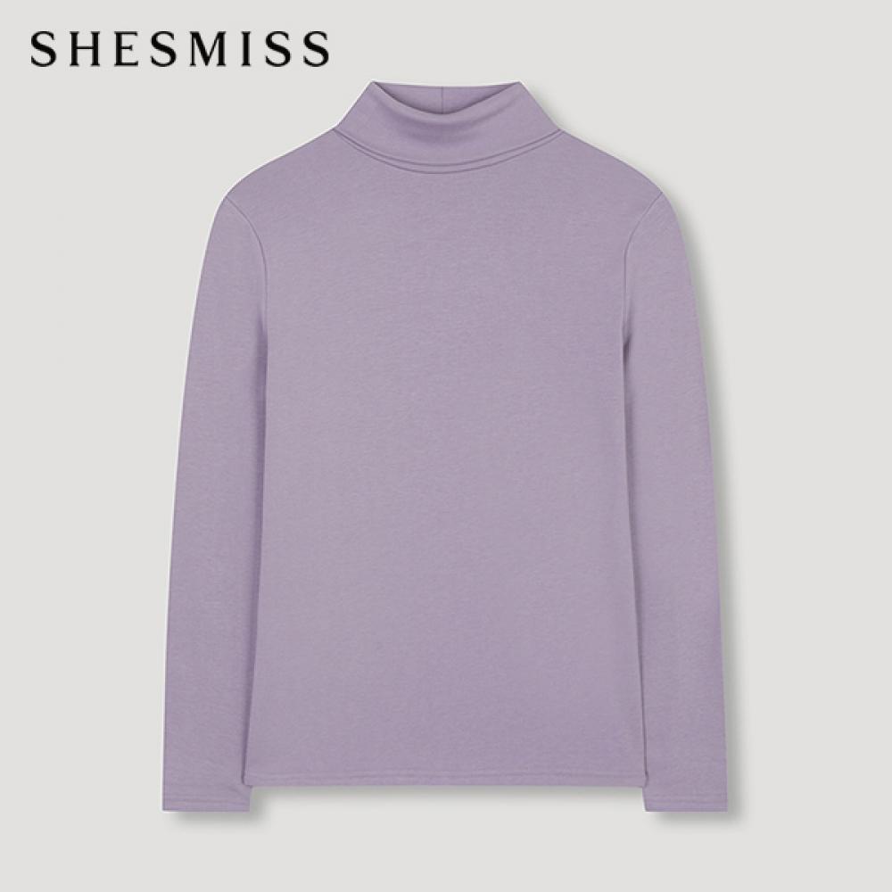 

She S miss Высокий воротник Футболка с начесом SajTSn42510 Lv light violet/55