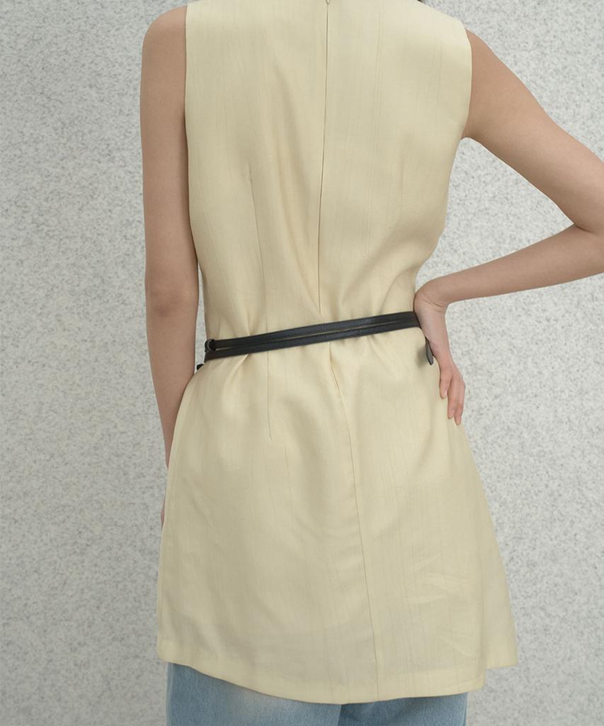 Deoenel Asymmetrical Pointed Dress - [Yellow]