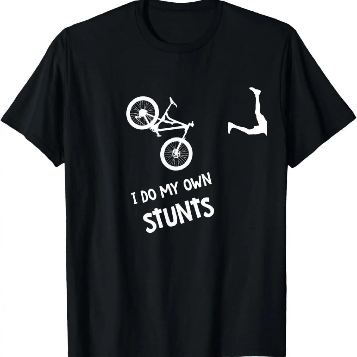 I Do My Own Stunts Mountain Bike Shirt - Funny MTB T-Shirt T-Shirt XXXXXL разноцветный