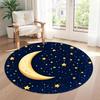 Stars Moon Round Floor Mat Design for Kitchen Decorate room Balcony Entryway Antislip Round Carpet Decorate Offices Birthday Christmas Gift