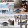 ATUBAN Heated Water Bowl for Indoor Pet, Hanging Dog Water Bowl for Kennel No Spill Heated Bowl for Chicken Cats Rabbits Birds