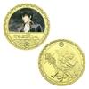 Japanese Classic Anime Manga Gold Commemorative Coin Metal Badge Commemorative Badge Boutique