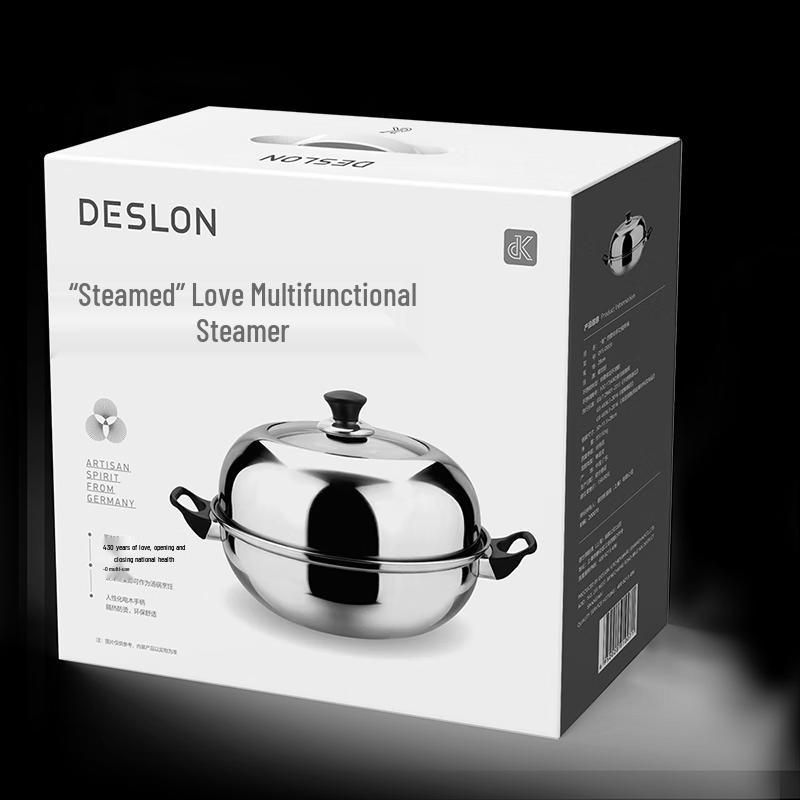 Deshrang 28cm Multi-functional Stainless Steel Steamer Pot