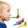 10pcs Funny Plastic Tube Blowing Ball Balance Toy Outdoor Sports Game Children's Fun Body Training Learning Toy