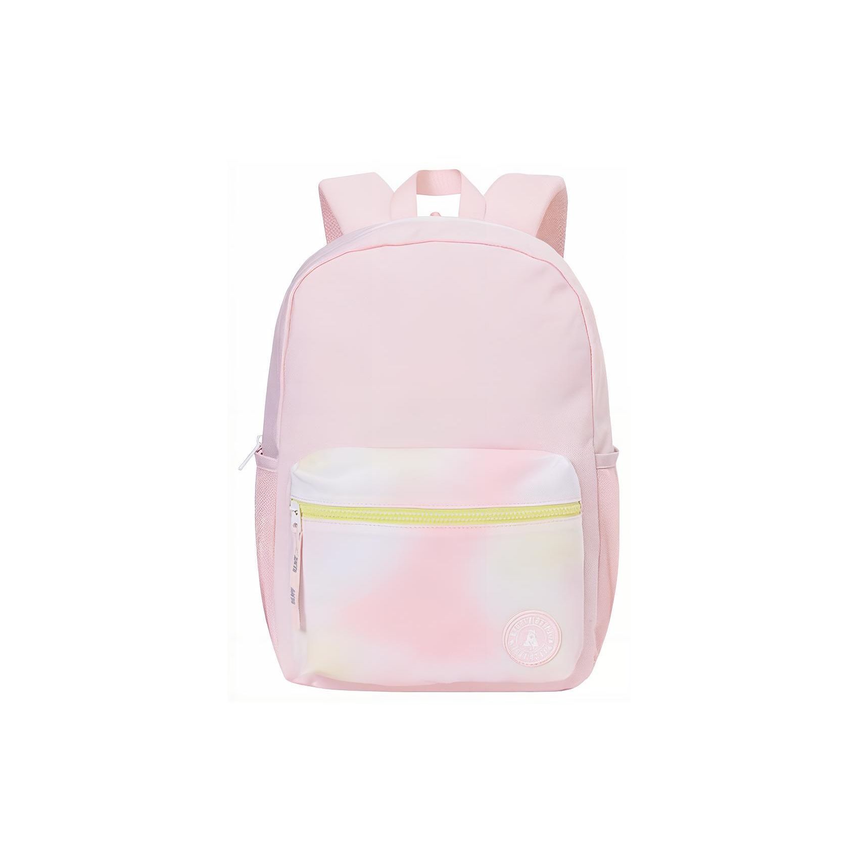 Anta Lifestyle Series Sports Leisure Large Capacity Zipper Fabric Backpack Unisex Backpack Pink 192338151-3 Pink