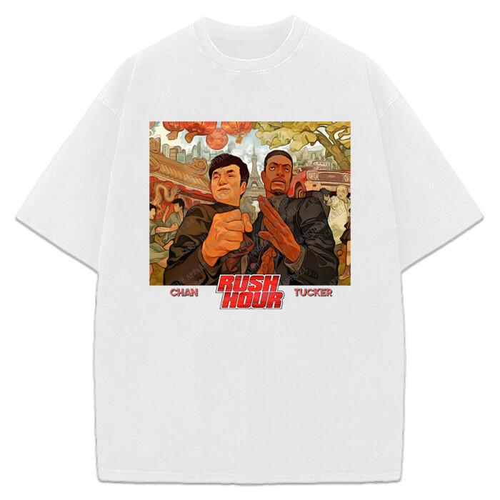 Rush Hour TShirt Jackie Chan Chris Tucker Classic Movie Graphic Tee 2XL