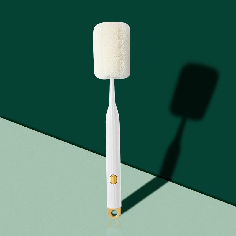 Manshou Long Handle Sponge Head Cup Cleaning Brush Set