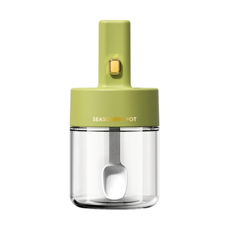 Seasoning Box Telescopic Seasoning Jar Spoon Lid Sealed Salt Jar Seasoning Household Seasoning Bottle Kitchen Accessories