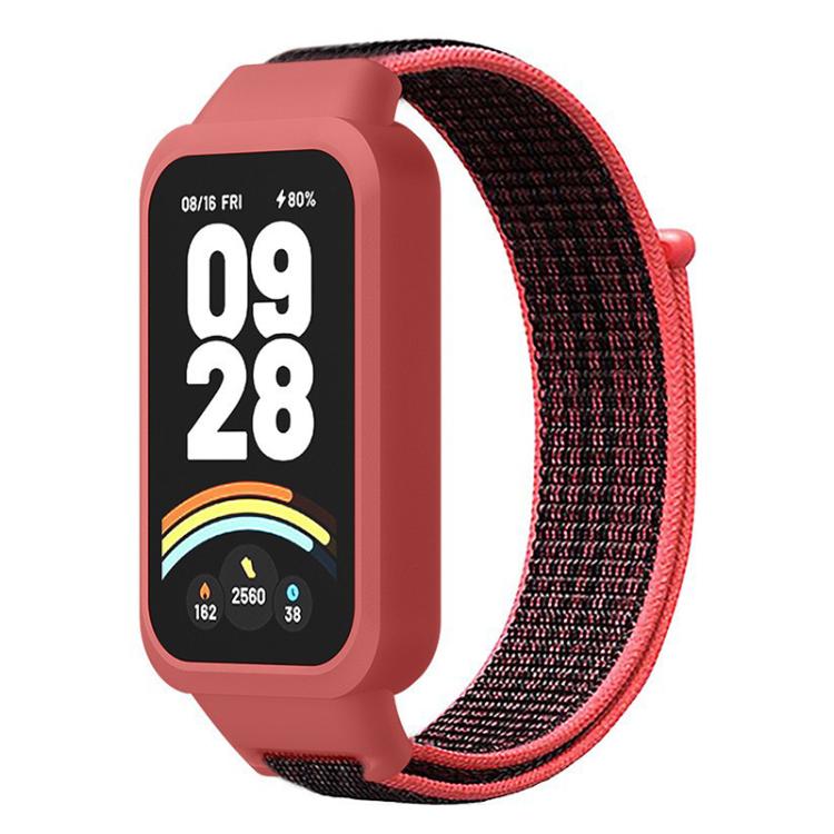 Plastic‑Cover Integrated Nylon Loop Watch Band for Xiaomi Smart Band 9 Active / Redmi Band 3, Replacement Strap, Strap Only