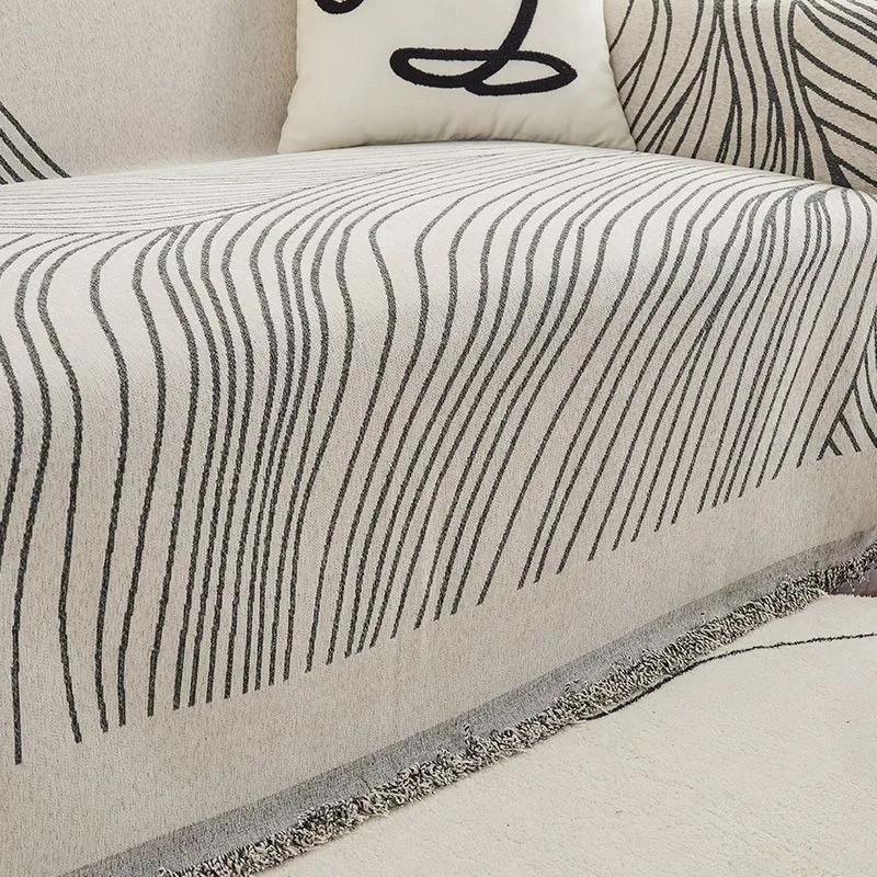 New Sofa Cushion Cover  Blanket Anti Cat Scratches Foreign Trade Chenille Sofa Towel Cover Cloth Universal Four Seasons
