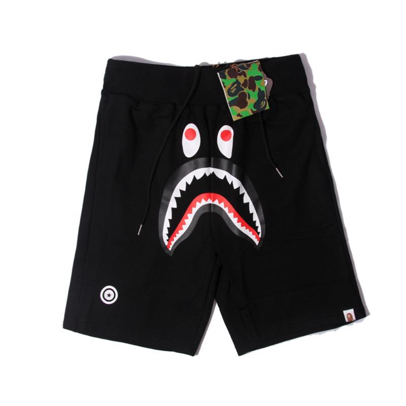 Pantaloncini Casual Bape Shark Camo da Uomo Estivi da Spiaggia Board Shorts a 5 Tasche Pantaloncini da Campo Streetwear
