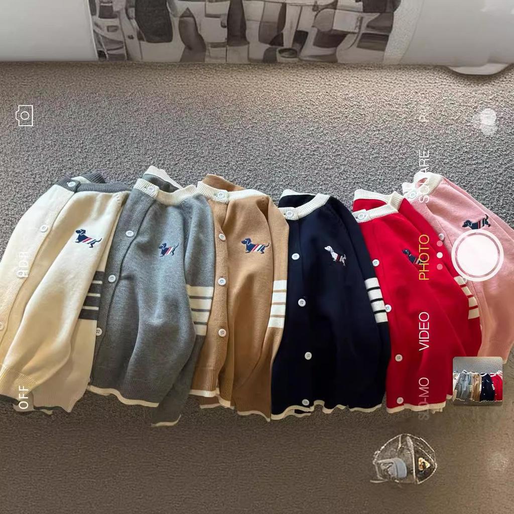 Trendiger Strick-Cardigan für Jungen, Mädchen und Paare – Frühling & Herbst TB Welpen-Design