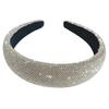 French Luxury Full Diamond Rhinestone Women's Headband – Dazzling High Crown Essential Headwear