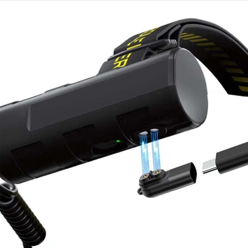 Durability Metal USB C Charging Connectors For H5R P6R H7R H15R LED Flashlights Magnetic Quick Connecting Design Outdoor Use