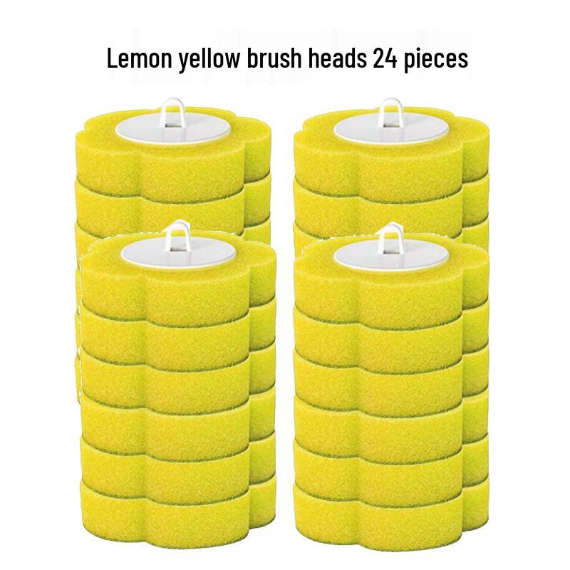 Wall-Mounted Disposable Toilet Brush & Replacement Head