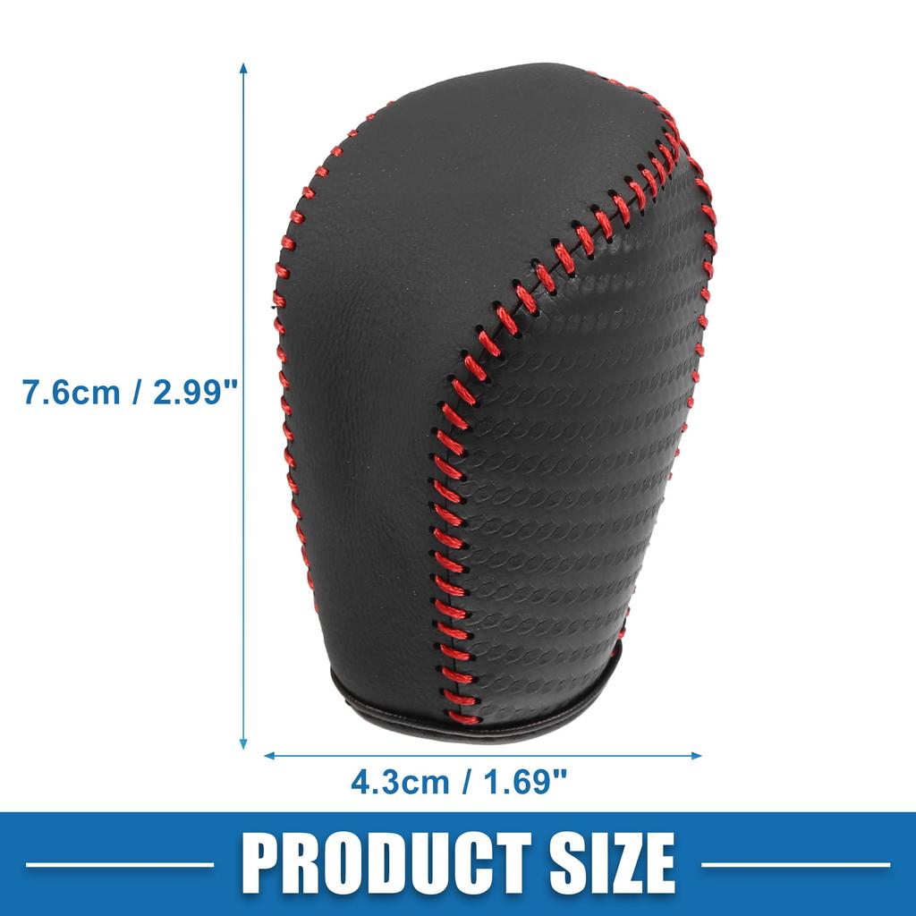 A ABSOPRO Shift Knob Gear Shift Knob Cover Shifter Lever Cover Leather Cover Easy