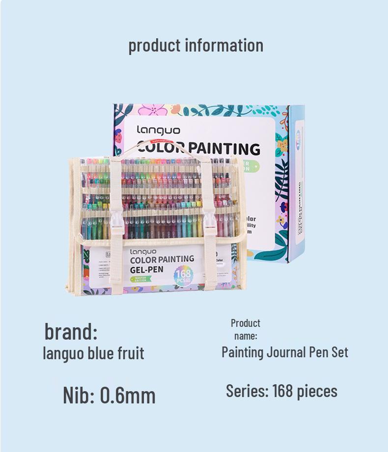 Blue Fruit Multi-Color Journal Pen Set: Handheld, Multi-Layer Boxed Ballpoint Pens – Cross-Border Exclusive Gift Collection.