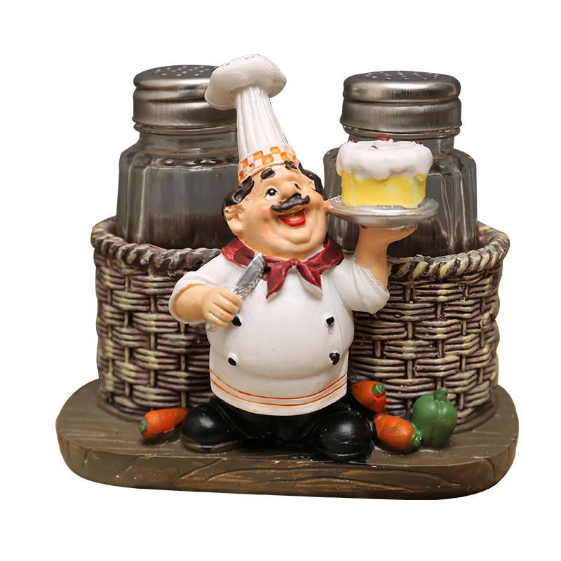 European Themed Resin Chef Figurine Ornament For Birthday Or Graduation Gift