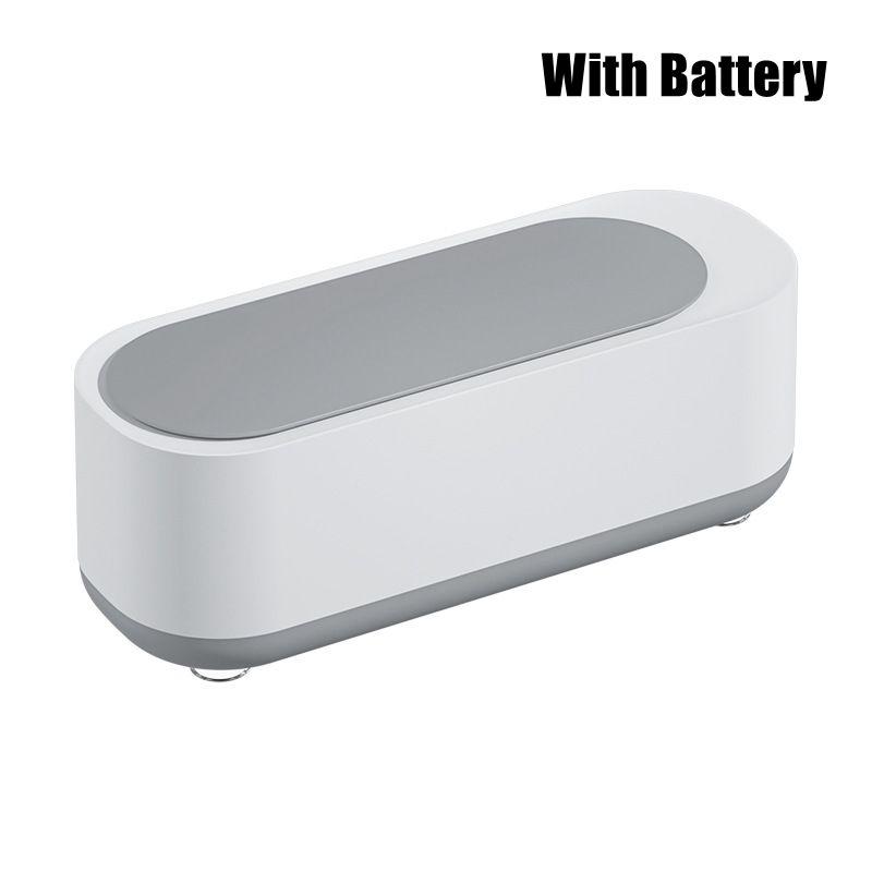 

Ультразвуковая чистящая машина 45000 Гц, высокочастотная вибрационная мойка, очиститель для мытья ювелирных изделий, очков, часов, кольцо, очиститель для зубных протезов With Battery