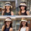 Polyester Sun Protection Cap With Wide Brim For Outdoor Casual Summer Women
