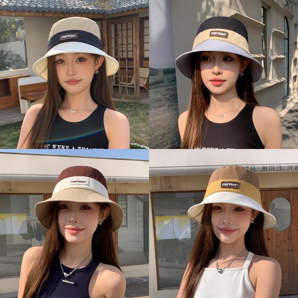 Polyester Sun Protection Cap With Wide Brim For Outdoor Casual Summer Women
