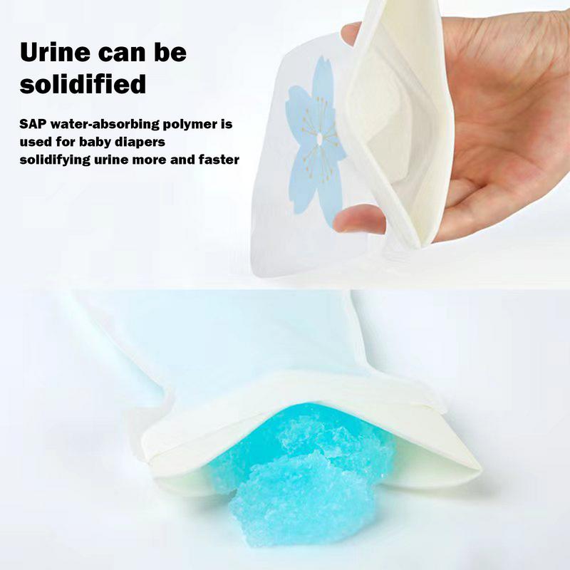 Urine Pee Bags 6pcs Leak-Proof Urine Pouch Toilet Bag For Camping Unisex 700ml Water-Absorbing Urinal Bag For Pregnant Women Men