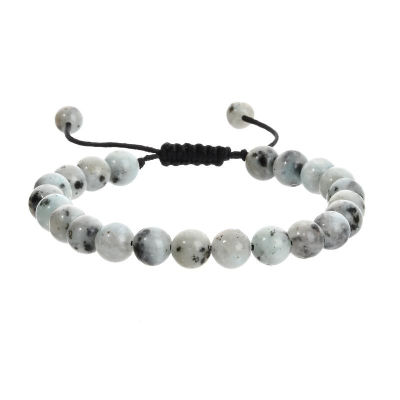Leisure and Fashion Series Hand Chain Natural Stone Jade Mix and Match Weaving Bracelet Ornaments Gift