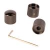 3 Stück Gitarre Dual Stacked Knöpfe Tonregler Metallknopf Ersatz für E-Gitarre Bass GD107