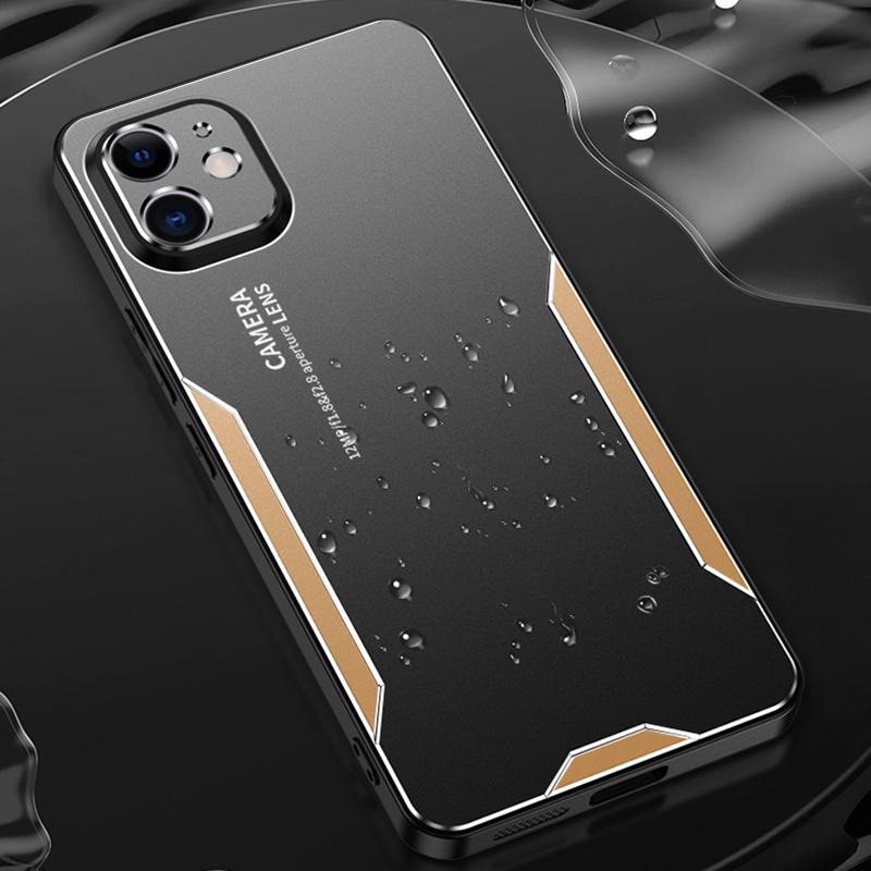 

For iPhone 11 Hard Shell Phone Case Anti-Fingerprint Matte Aluminum Alloy Cover Silver