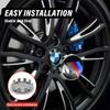 4 Pezzi Tappi Centrali Ruota Auto BMW 68mm 56mm Coprimozzo per Performance E46 E90 E30 F10 F30 X5 X3 E39 F25 E60 E91 E87 M Accessori Auto