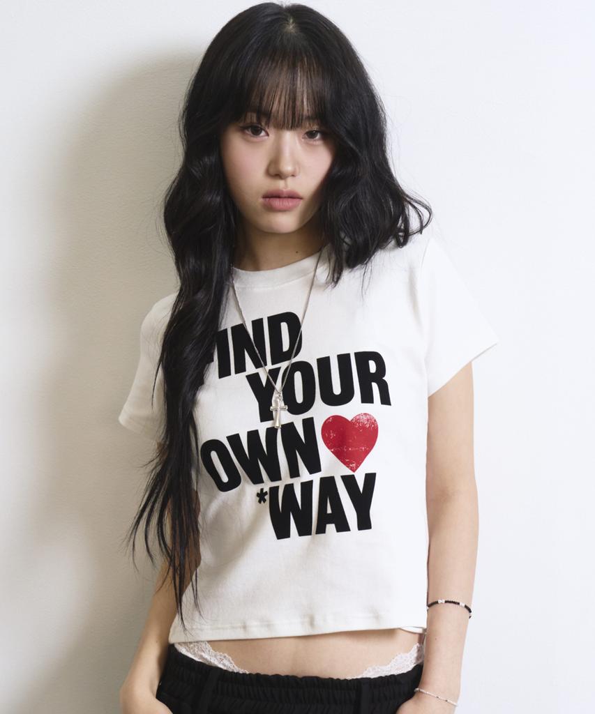 Eontaiteulseoul Untitled Wayfinder Crop Short Sleeve White