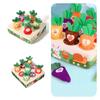 Educational Plush Toy For Children Shape Color And Number Recognition Farm Carrot Puller