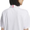 Adidas Golf Adizero Kurzarmshirt mit Rückendruck für weiße Damen,