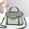 Ladies' handbag 2026 new fashion trend embossed plain style versatile casual shoulder crossbody bag.