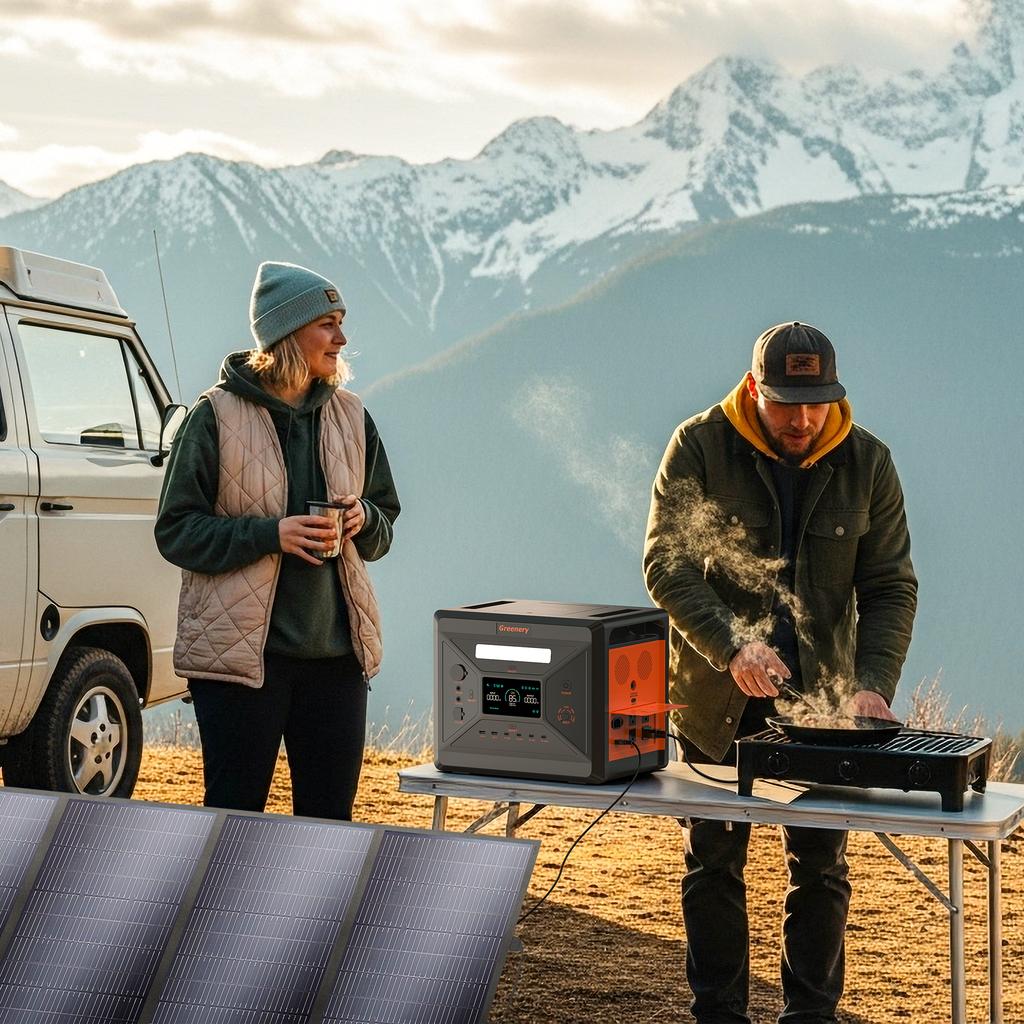 SolarPlay 2400W Portable Power Station with 400W Solar Panel, 2160Wh LiFePO4 Battery Ups Generador Solar
