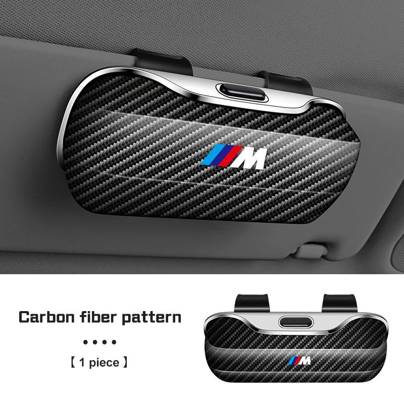 For BMW 1 2 3 4 5 6 7 Series X1 X2X3X4 X5 X6 X7 F48 E70 E90 E60 G30 G20 I7 Press Switch Car Glasses Box Sun Visor Glasses Holder