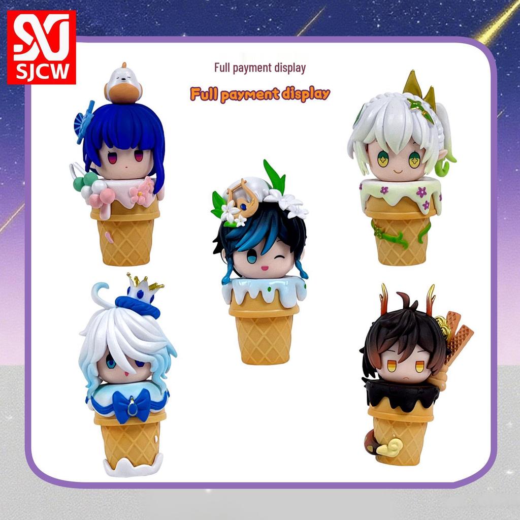 Genshin Impact Figures: Paimon, Klee, Hu Tao, Keqing with Sword - Heroic Anime Display Ornaments