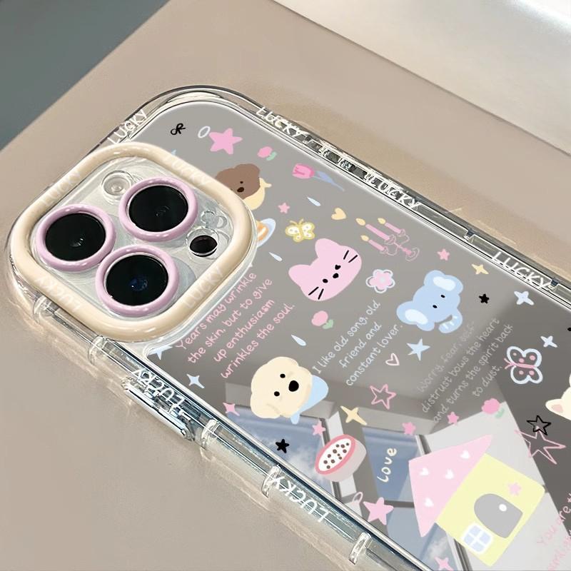 Cute Little Animal Suitable for Iphone16promax Mobile Phone Case Cartoon Apple 15 Anti-fall 14/13 Silicone 12