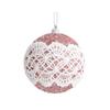 New 8cm Christmas Ball Pendant Lace Foam Xmas Tree Charm Christmas Supplies Christmas