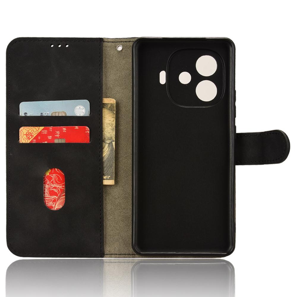 For Vivo iQOO Z9 Turbo 5G Case Wallet Leather Phone Cover Skin Feeling Texture