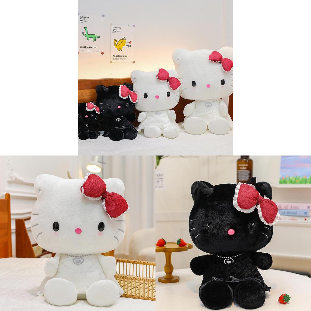 Adorable Angel And Devil Kt Cat Plush Toy Soft Kitty Doll For Kids And Collectors