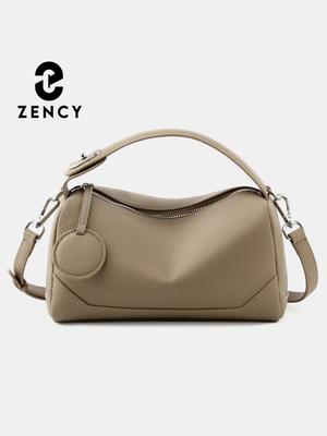 Women's Genuine Leather Shoulder Bag Tassel Boston Bag Trendy