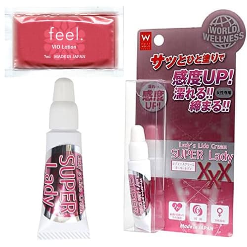 Feel VIO Lotion 7ml Set: A Quick and Easy Solution To Women's Nighttime Concerns. Women's Lido Cream "SUPER Lady" 7g | Experience Moments of Overflowi
