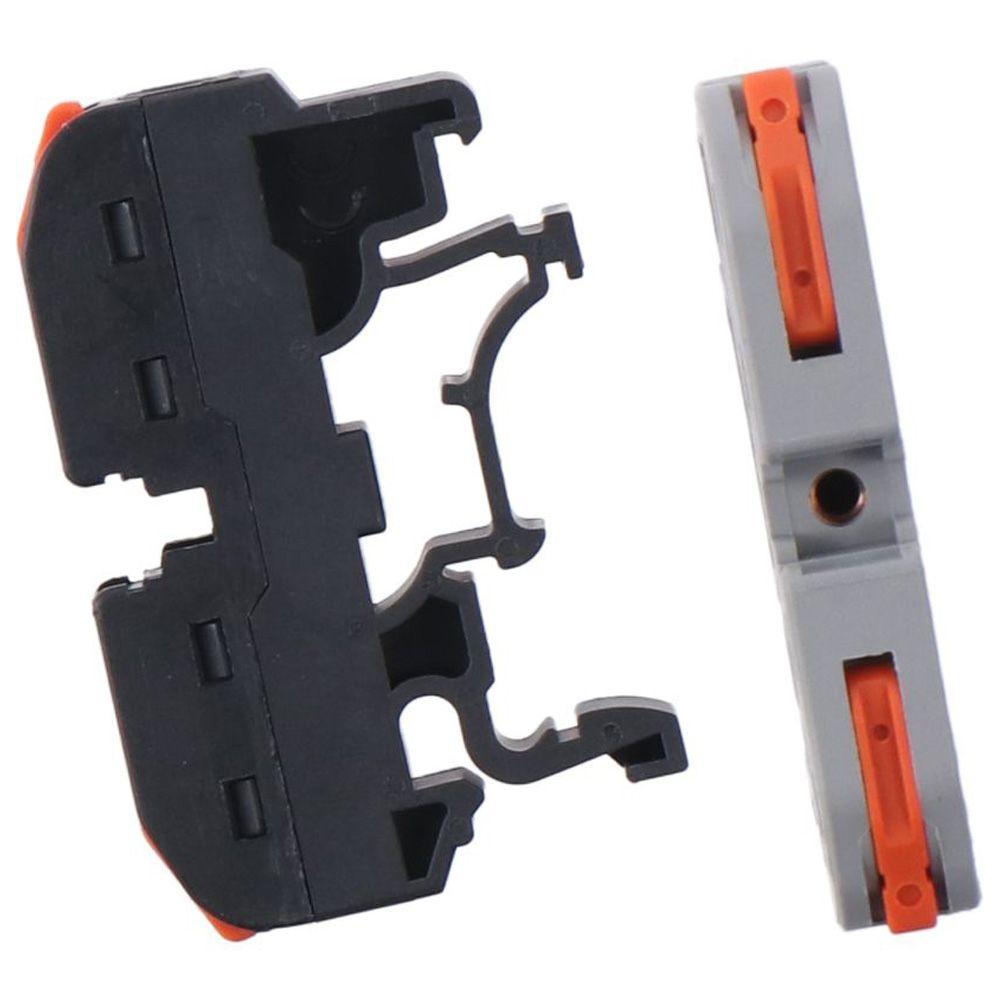 20PCS Compact DIN Rail Terminal Blocks Kit Universal 32A 400V Digital Identification Wire Wiring Connector Circuit Inline