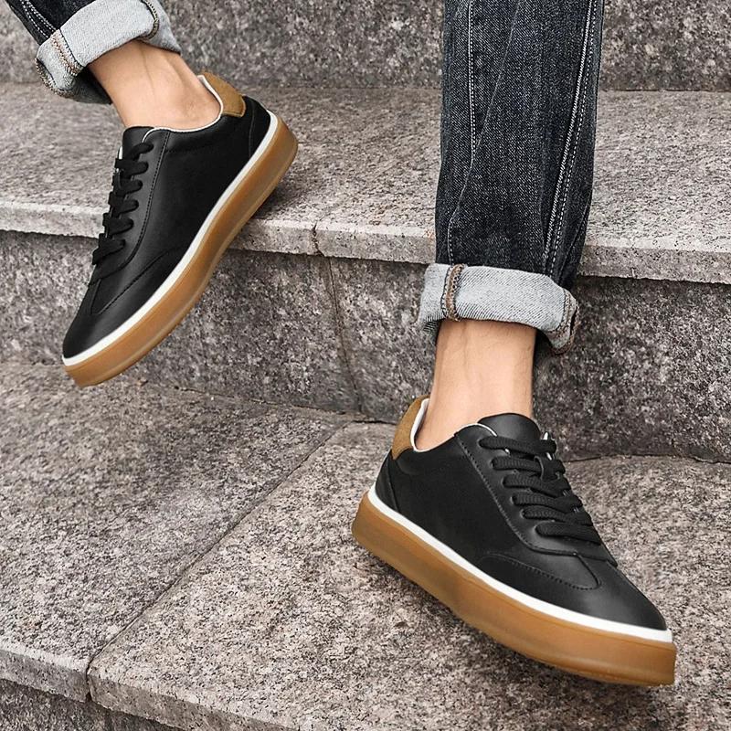 Fashion British Style Genuine Leather Oxford Shoes Casual Mens Flat Designer Walking Shoes Brand 2025 New Arrival Fashion Outdoor Shoes