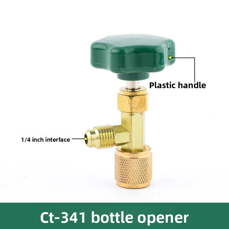 Kältemittel Flaschenöffner Klimaanlage Kältemittel Dosenanzapfventil Flaschenöffner Werkzeug Messing Abgabeventil R410 D4L5