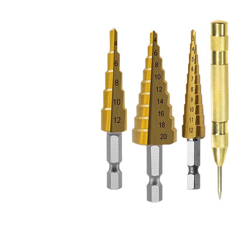 Popular Small 3P Tapered Drill: Hex Shank, Straight Flute for Multi-Material Drilling and Easy Hole Enlargement.