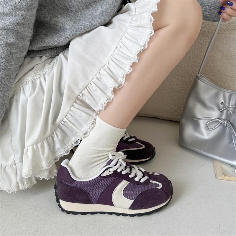 Retro Classic Thick-soled Heightening Breathable German Training Shoes Women's 2025 New Summer Casual Versatile Forrest Gump Sports Shoes