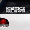 Auto Slogan Sticker Auto Voorruit ALLEEN GOY POLITIE HOUDT ME TEGEN Waterdichte Uitgesneden Sticker Auto Carrosserie Buiten Decoratie Sticker